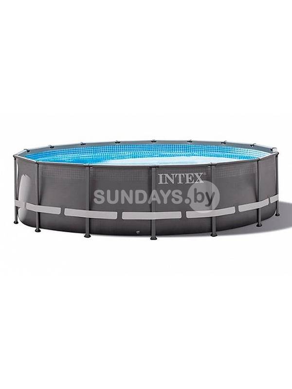 Каркасный бассейн Intex ULTRA XTR™ FRAME 488х122см +фильтр-насос 4500 л.ч, лестница, тент, подложка