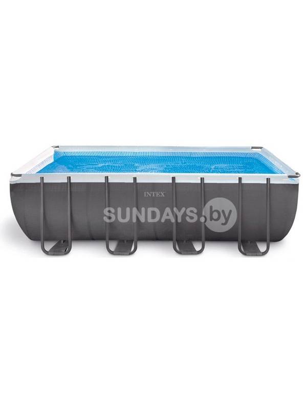 Каркасный бассейн Intex ULTRA FRAME 549х274х132см +фильтр-насос 4500 л.ч, лестница, тент, подложка