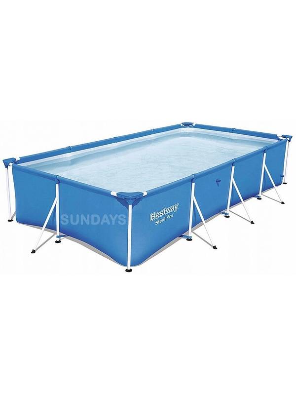 Каркасный бассейн Bestway Steel Pro 13'1" x 6'11" x 32"/400x211x81 см