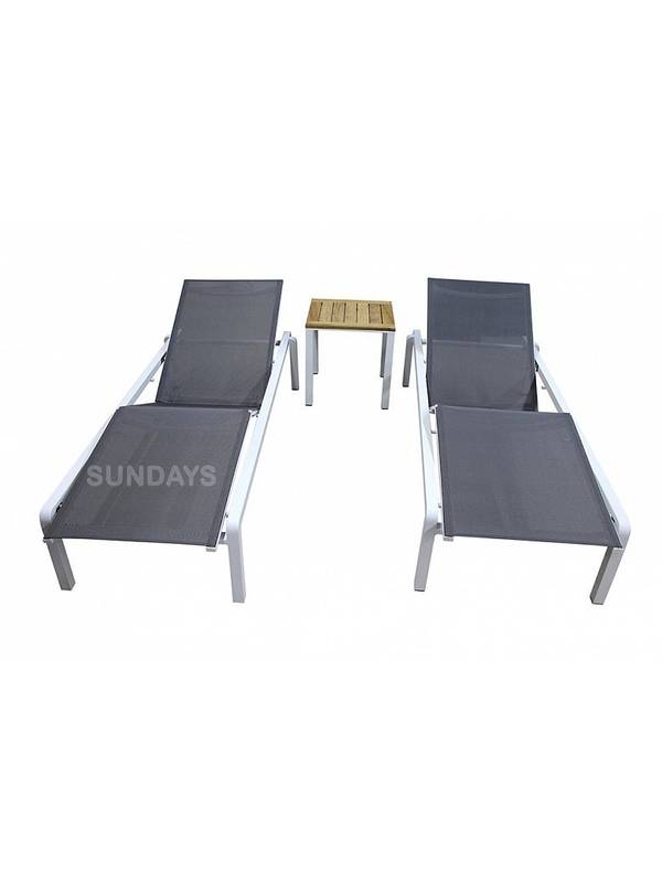 Комлпект 2-х шезлонгов Sundays Aurora и столика Sundays Cayman