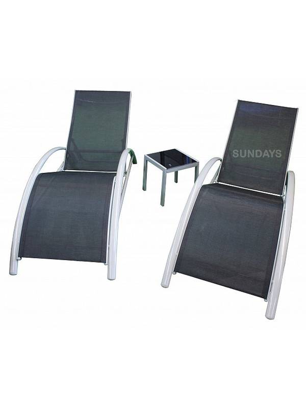 Комплект шезлонгов + столик Sundays TWINS