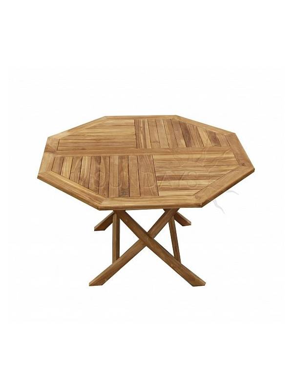 Садовый складной стол Sundays Д 120см Indoexim, дерево тик