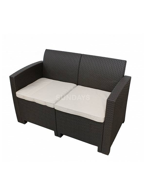 Диван садовый Sundays (коричневый/бежевый) SF2-2