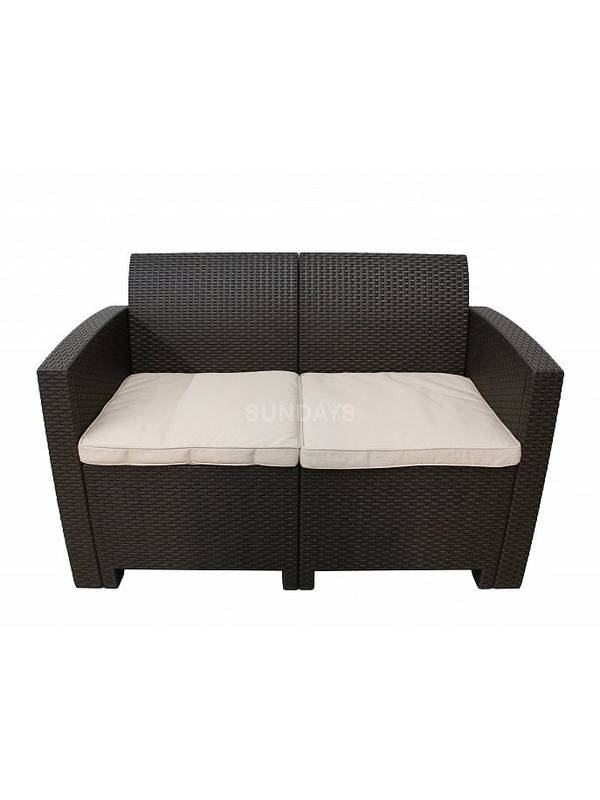 Диван садовый Sundays (коричневый/бежевый) SF2-2