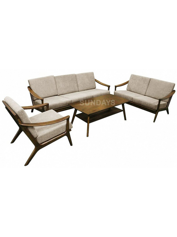 Полный комплект мягкой мебели Sundays HARRISON RT639, каучуковое дерево