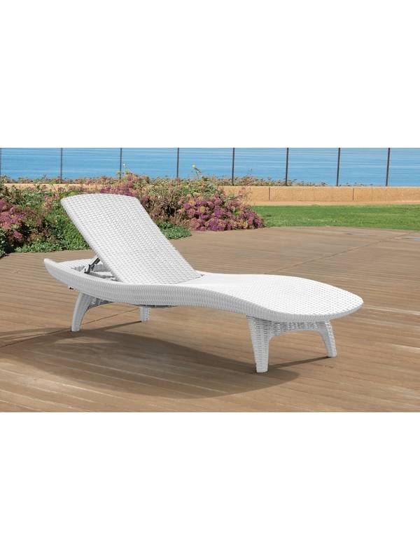Шезлонг Pacific Lounger, белый