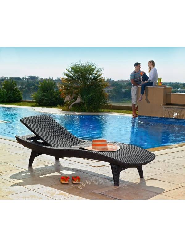 Шезлонг Pacific Lounger, графит