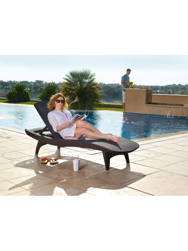 Шезлонг Pacific Lounger, графит