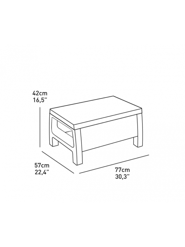 Набор уличной мебели CORFU II SET, белый