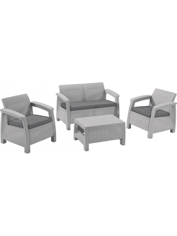 Набор уличной мебели СORFU II SET-GRY933-std серый