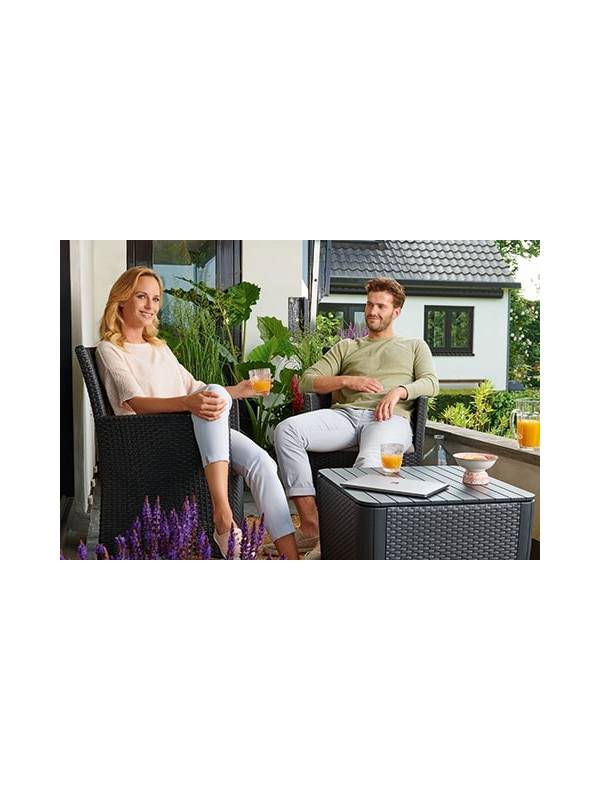 Столик с функцией хранения Luzon Plus, графит