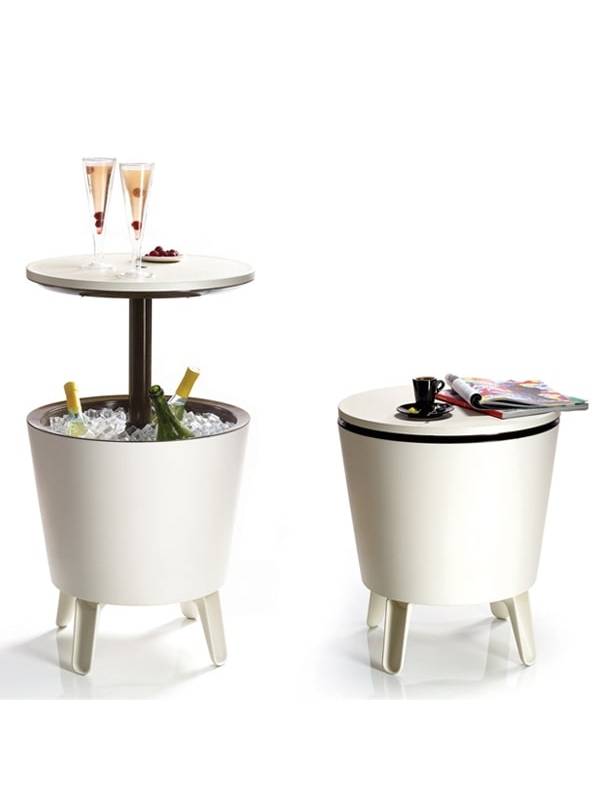 Стол-холодильник Cool Bar, белый/шоколад