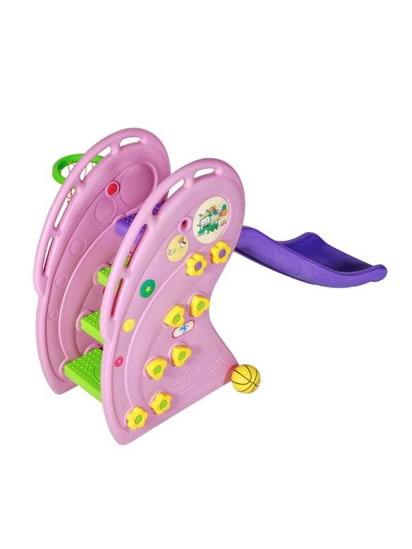 Детская горка с баскетбольным кольцом RS Hill ZK017-5