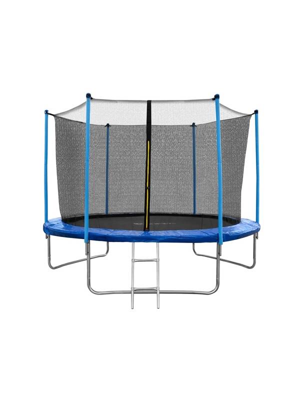 Батут Funfit 312 см - 10ft с внутренней сеткой и металлической лестницей