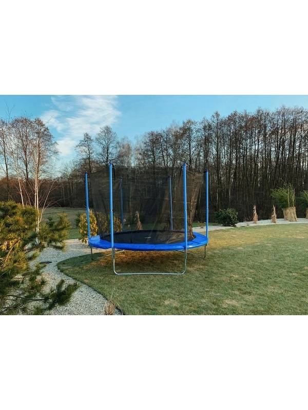 Батут Funfit 312 см - 10ft с внутренней сеткой и металлической лестницей