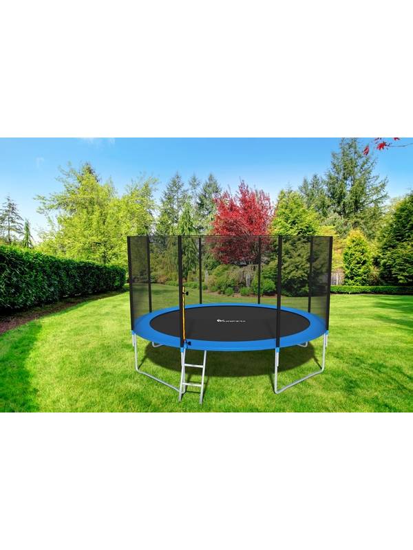 Батут складной Funfit 4,65 м. с защитной сеткой и лестницей