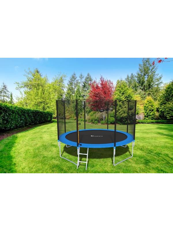 Батут складной Funfit 4,04 м с защитной сеткой и лестницей