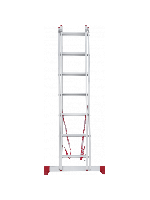 Лестница алюминиевая двухсекционная 2х7 ступеней NV 222 Новая высота 2220207