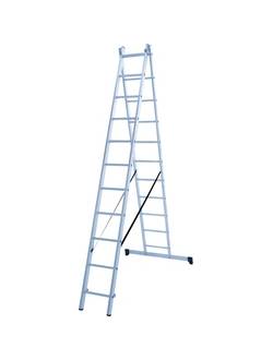 Лестница 2х11 двухсекционная ал., серия NV122 Новая высота