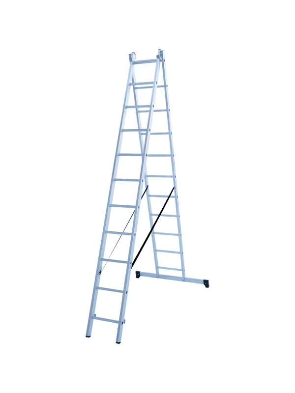 Лестница 2х11 двухсекционная ал., серия NV122 Новая высота