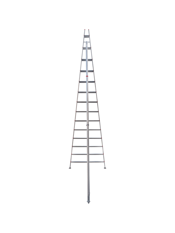 Стремянка ал. садовая 14 ступеней серия NV319 Новая высота