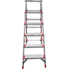 Стремянка 6 ступеней ал. 2-х сторонняя индустриальная серия NV512 Новая высота
