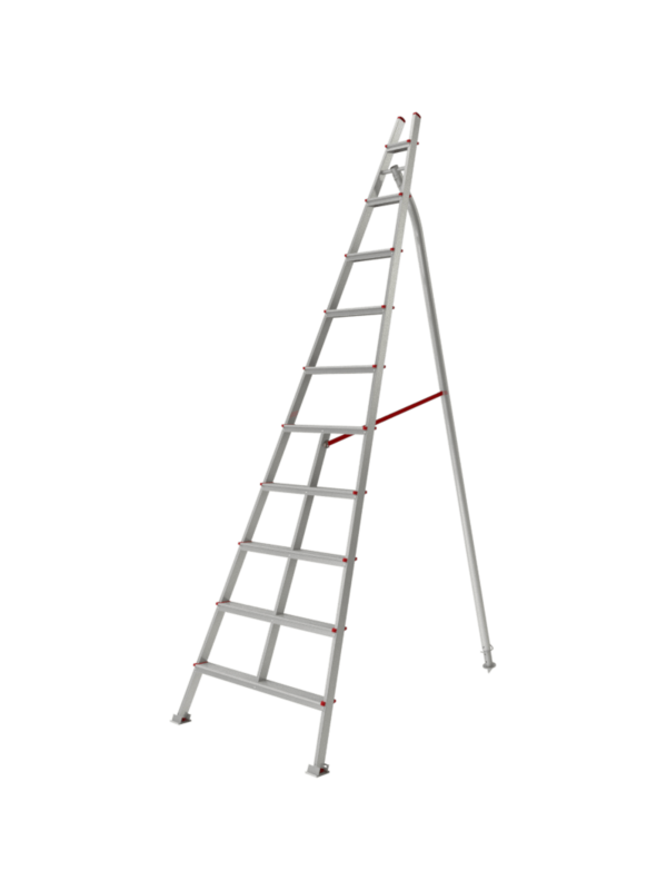 Стремянка ал. садовая 10 ступеней серия NV319 Новая высота