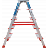 Стремянка 5 ступеней ал. 2-х сторонняя индустриальная серия NV512 Новая высота