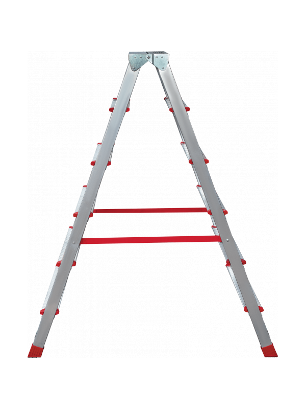 Стремянка 6 ступеней ал. 2-х сторонняя профессион. серия NV312 Новая высота