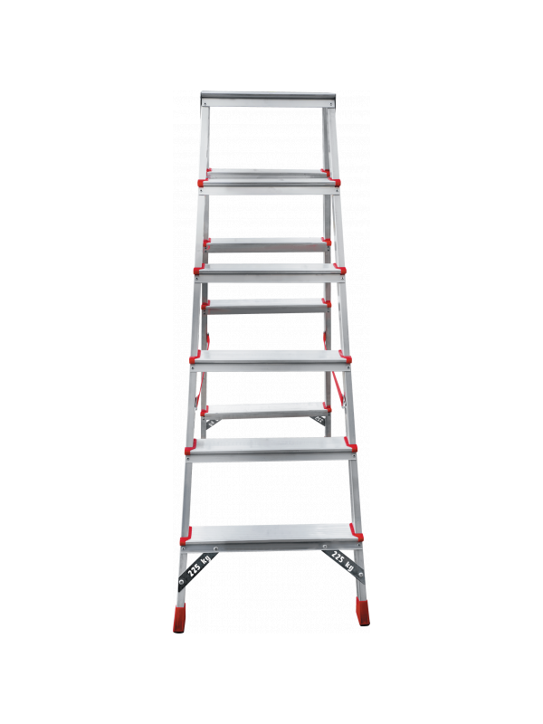 Стремянка 6 ступеней ал. 2-х сторонняя профессион. серия NV312 Новая высота