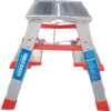 Стремянка 2 ступени ал. 2-х сторонняя индустриальная серия NV512 Новая высота