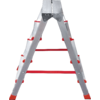 Стремянка 4 ступени ал. 2-х сторонняя профессион. серия NV312 Новая высота