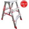 Стремянка 3 ступени ал. 2-х сторонняя профессион. серия NV312 Новая высота