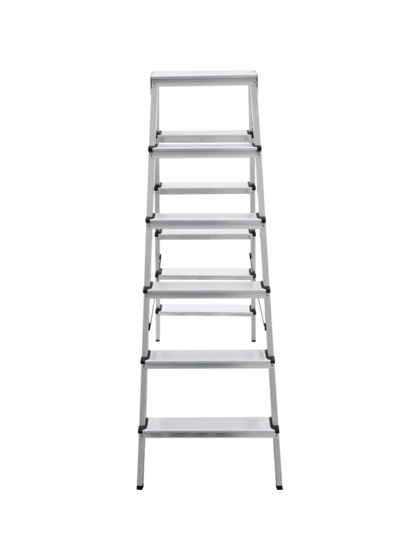 Стремянка 6 ступеней ал. 2-х сторонняя серия NV112 Новая высота