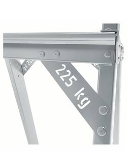 Стремянка 4 ступени ал. проф. с большой верхней складной площадкой серия NV 3130 Новая высота