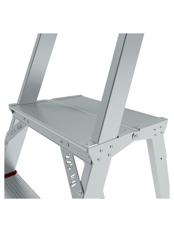 Стремянка 4 ступени ал. проф. с большой верхней складной площадкой серия NV 3130 Новая высота