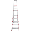 Стремянка 9 ступеней ал. индустриальная с шириной 130мм серия NV511 Новая высота