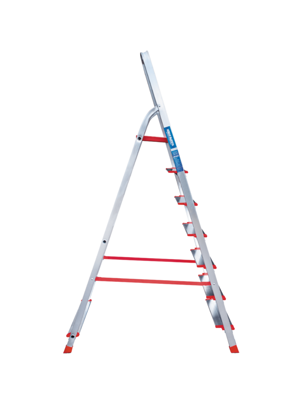 Стремянка 7 ступеней ал. индустриальная с шириной 130мм серия NV511 Новая высота