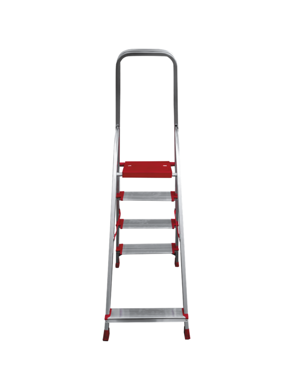 Стремянка 4 ступени ал. индустриальная с шириной 130мм серия NV511 Новая высота