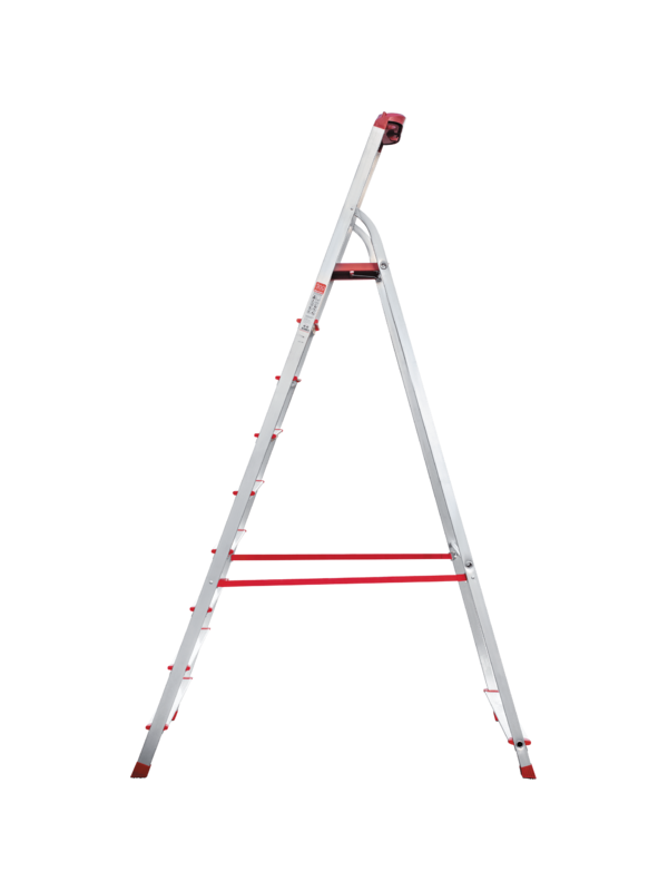 Стремянка 9 ступеней ал. с лотком-органайзером профессион. серия NV315 Новая высота