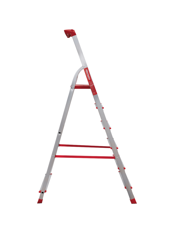 Стремянка 6 ступеней ал. с лотком-органайзером профессион. серия NV315 Новая высота