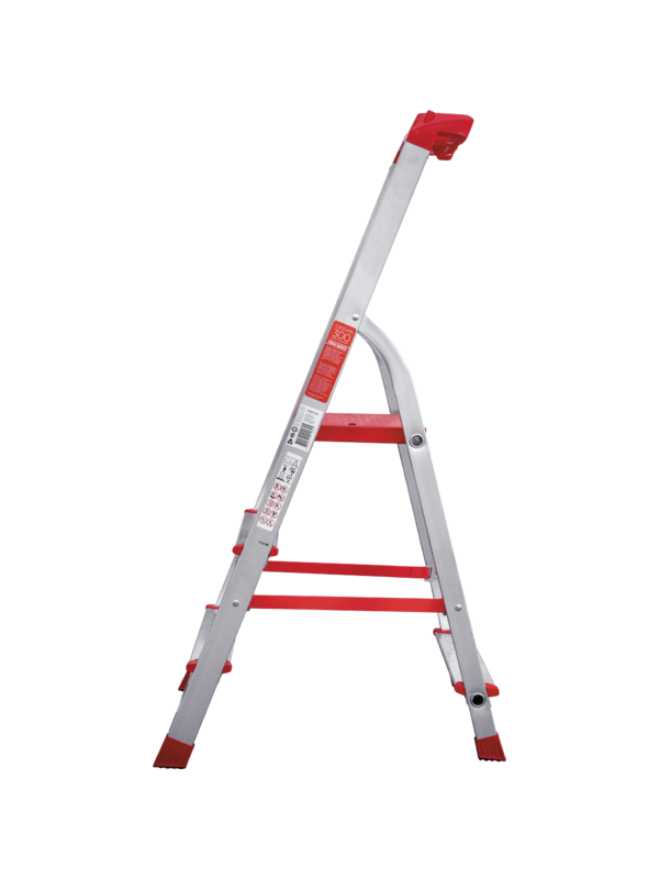 Стремянка 3 ступени ал. с лотком-органайзером профессион. серия NV315 Новая высота