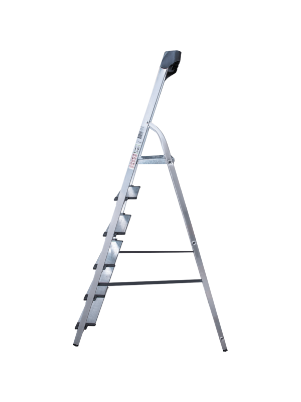 Стремянка ал. 1х 6 ступень 130мм с лотком-органайзером серия NV1118 Новая высота