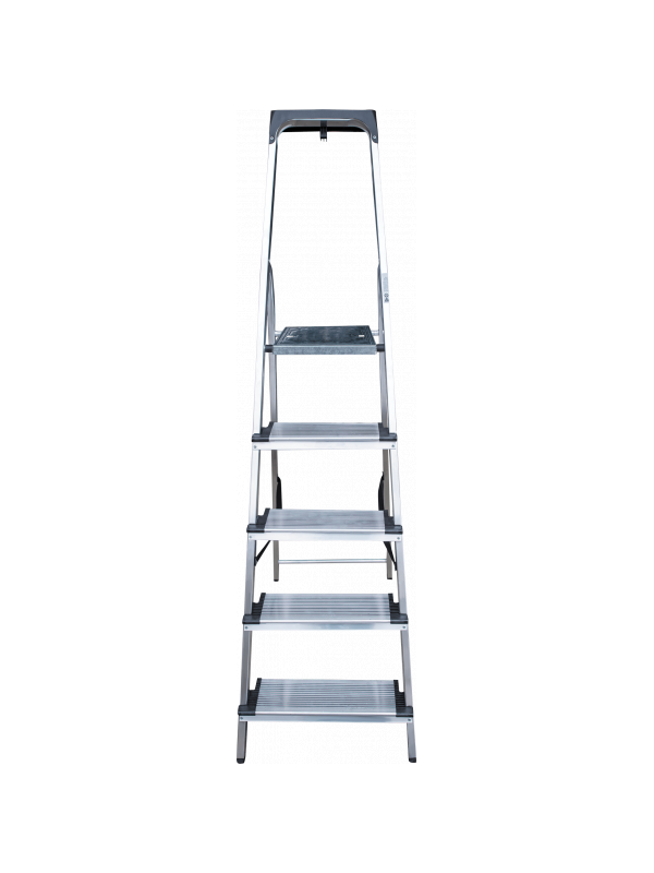 Стремянка ал. 1х 5 ступень 130мм с лотком-органайзером серия NV1118 Новая высота