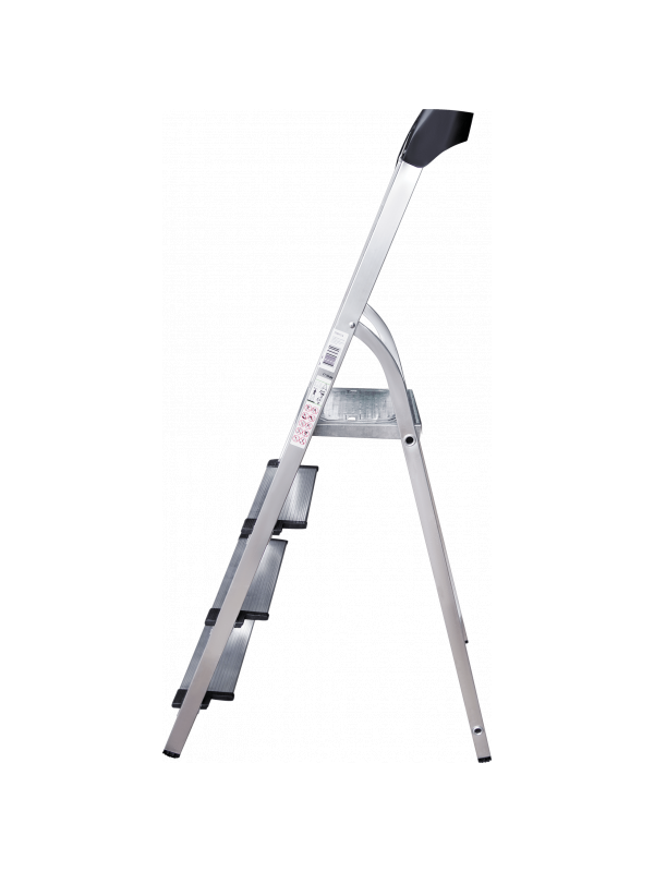 Стремянка ал. 1х 4 ступень 130мм с лотком-органайзером серия NV1118 Новая высота