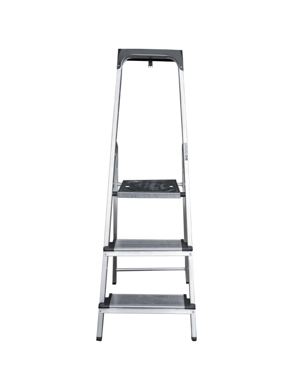 Стремянка ал. 1х 3 ступень 130мм с лотком-органайзером серия NV1118 Новая высота