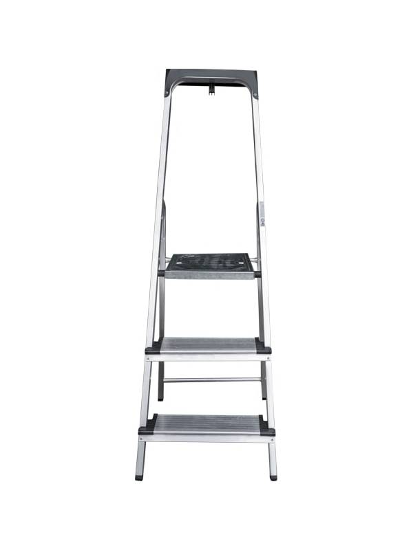 Стремянка ал. 1х 3 ступень 130мм с лотком-органайзером серия NV1118 Новая высота