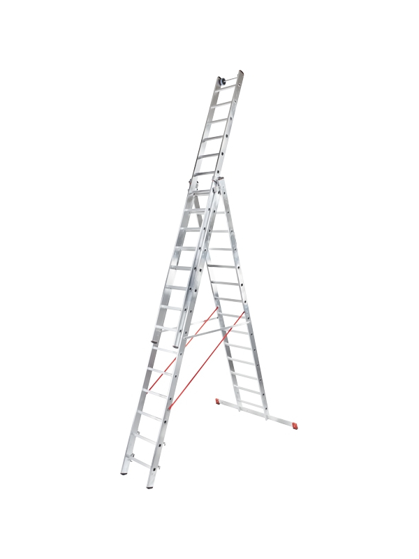 Лестница 3х17 трехсекционная ал. индустриальная, серия NV523 Новая высота