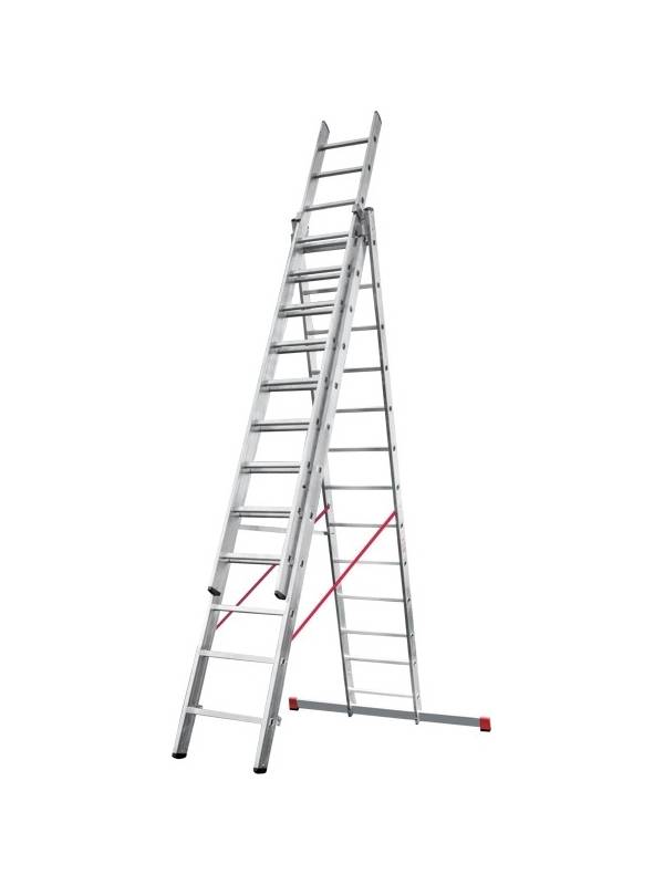 Лестница 3х14 трехсекционная ал. профессиональная, серия NV323 Новая высота