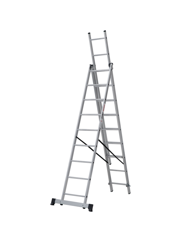 Лестница 3х 9 трехсекционная ал., серия NV123 Новая высота